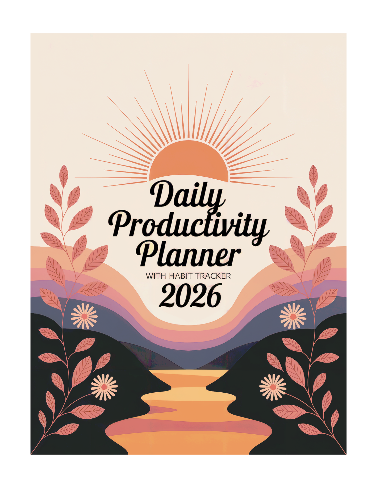 2026 Productivity Planner Habit Tracker Graphic