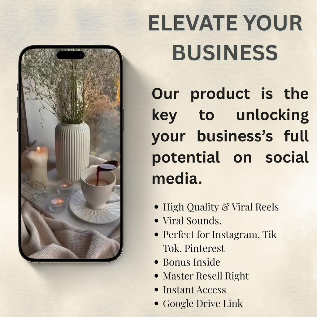 8 000 bobines sans visage | Vidéos virales esthétiques | Pack marketing numérique | Toile modifiable | DPP et MRR | Contenu de revenu passif