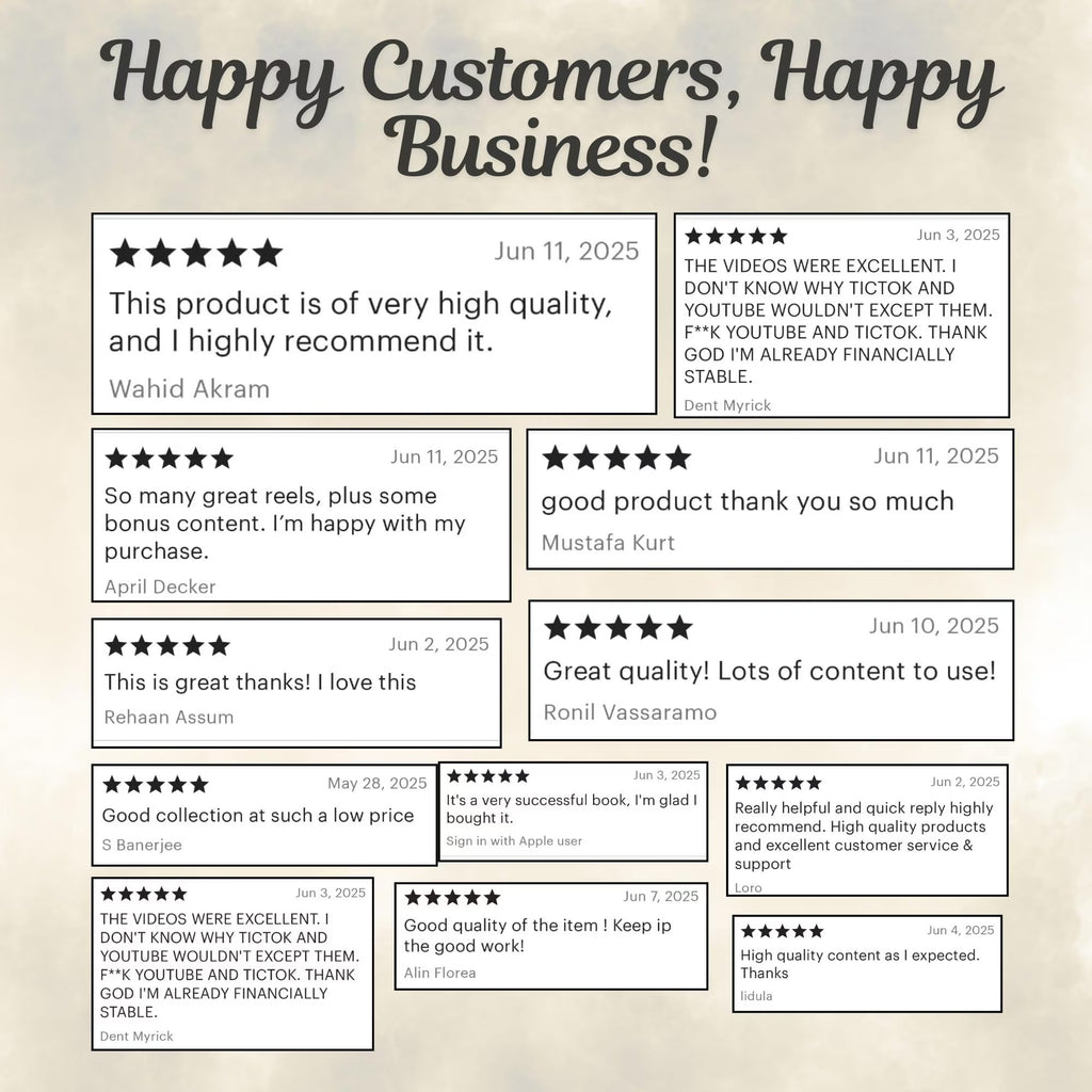 8 000 bobines sans visage | Vidéos virales esthétiques | Pack marketing numérique | Toile modifiable | DPP et MRR | Contenu de revenu passif