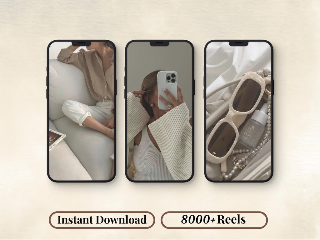 8 000 bobines sans visage | Vidéos virales esthétiques | Pack marketing numérique | Toile modifiable | DPP et MRR | Contenu de revenu passif