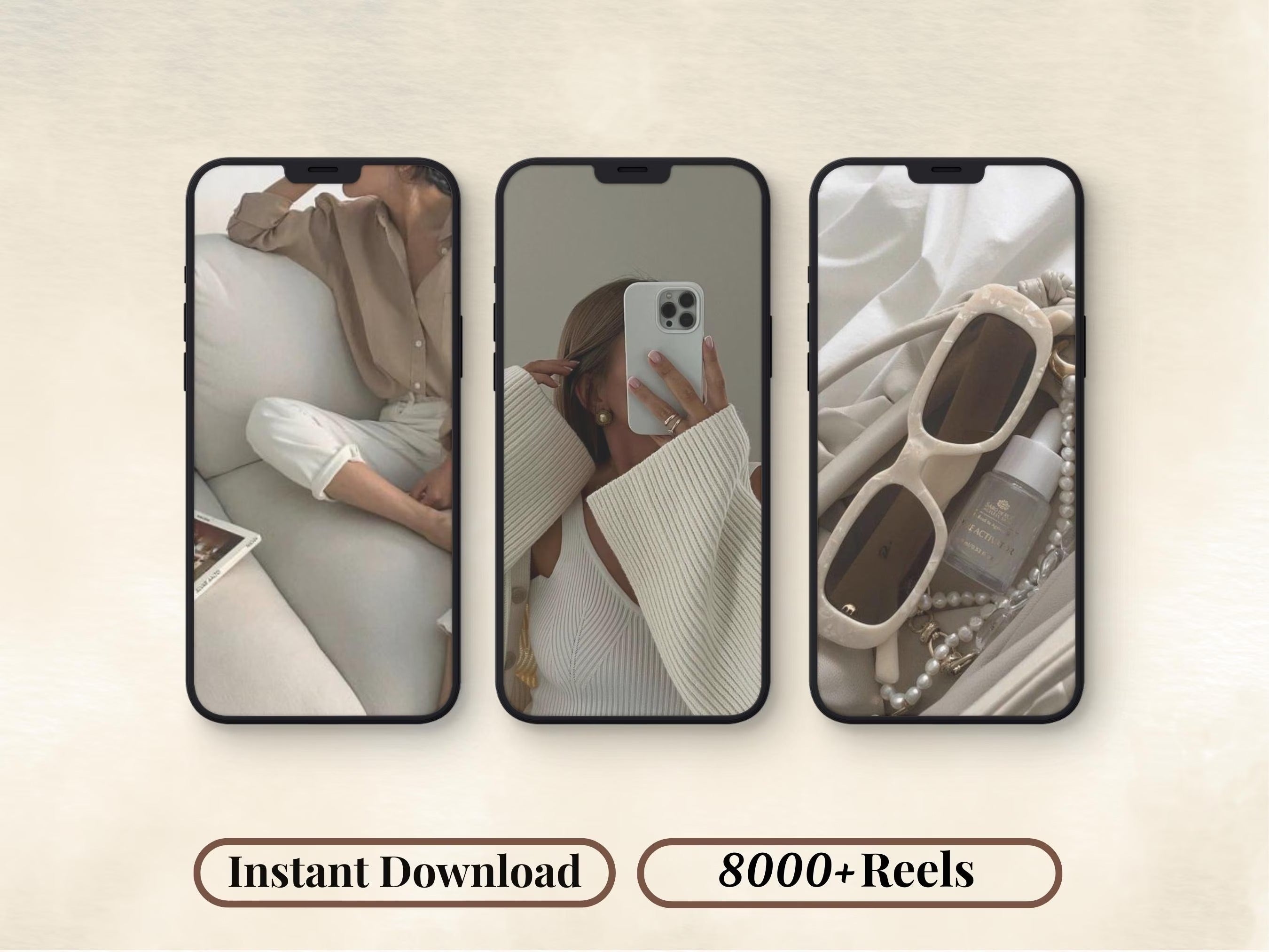 8 000 bobines sans visage | Vidéos virales esthétiques | Pack marketing numérique | Toile modifiable | DPP et MRR | Contenu de revenu passif