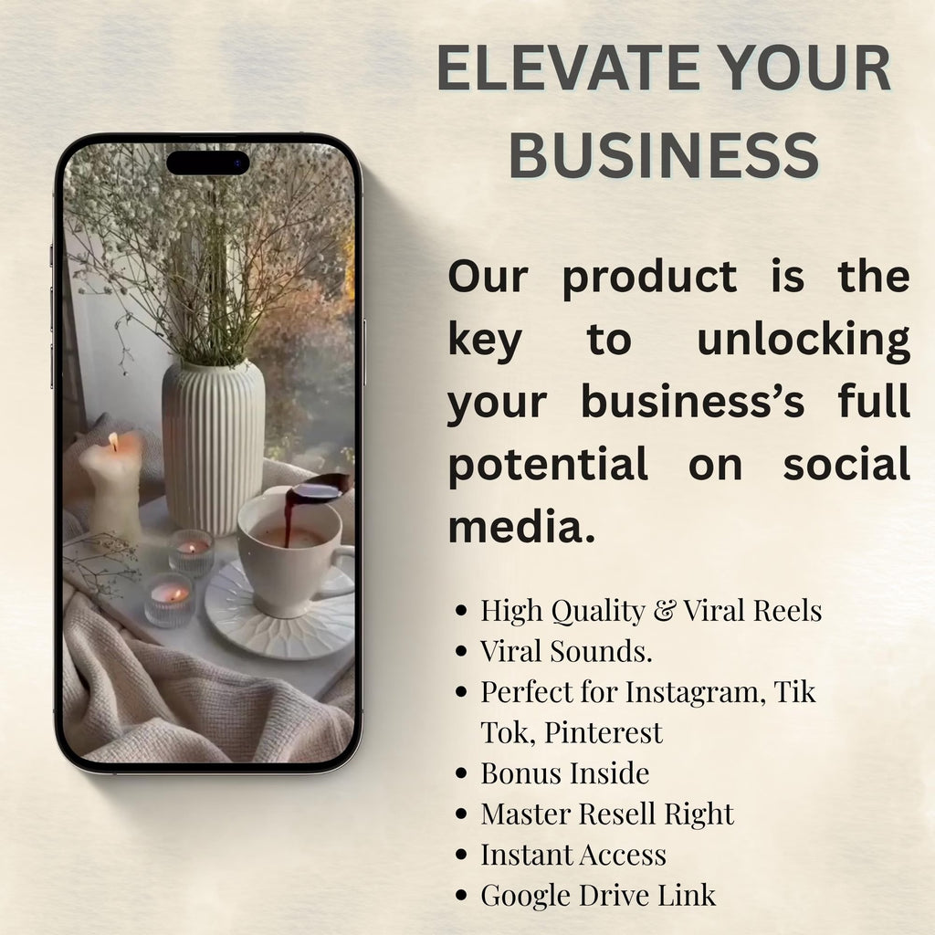 8 000 bobines sans visage | Vidéos virales esthétiques | Pack marketing numérique | Toile modifiable | DPP et MRR | Contenu de revenu passif