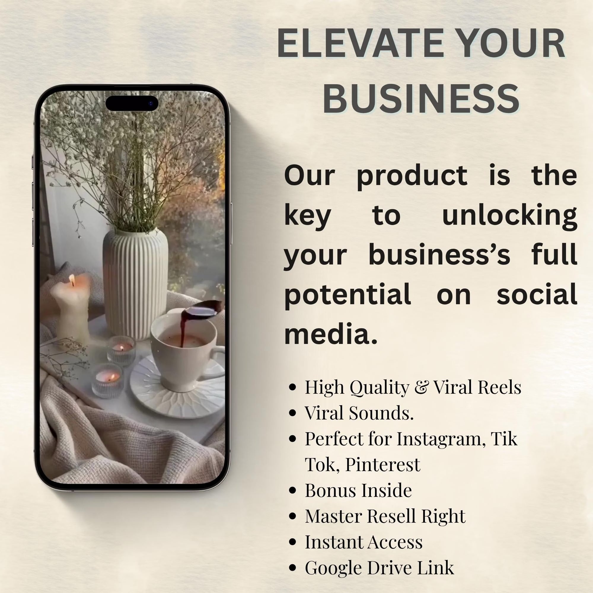 8 000 bobines sans visage | Vidéos virales esthétiques | Pack marketing numérique | Toile modifiable | DPP et MRR | Contenu de revenu passif